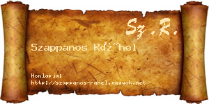 Szappanos Ráhel névjegykártya